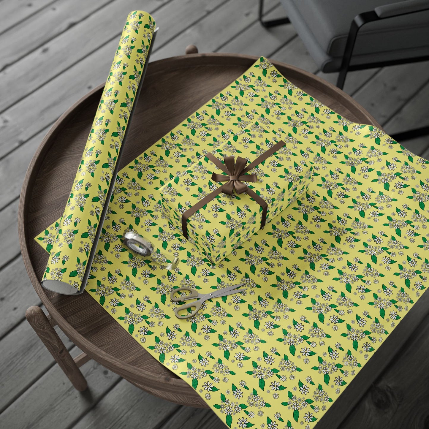 Floral Gift Wrapping Paper Roll