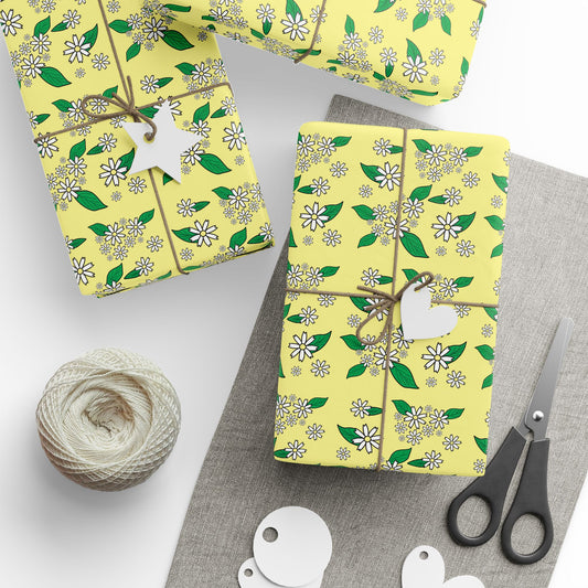 Floral Gift Wrapping Paper Roll