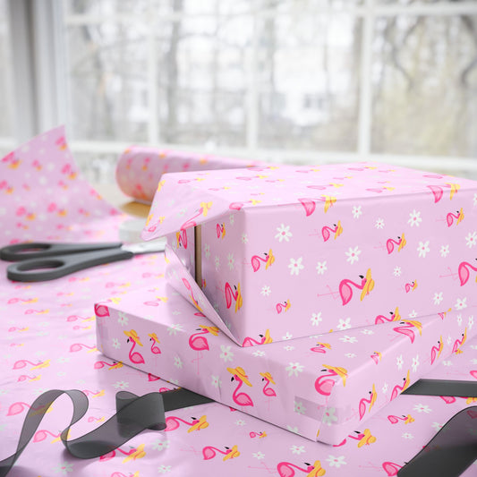 Flamingo Gift Wrapping Paper Roll