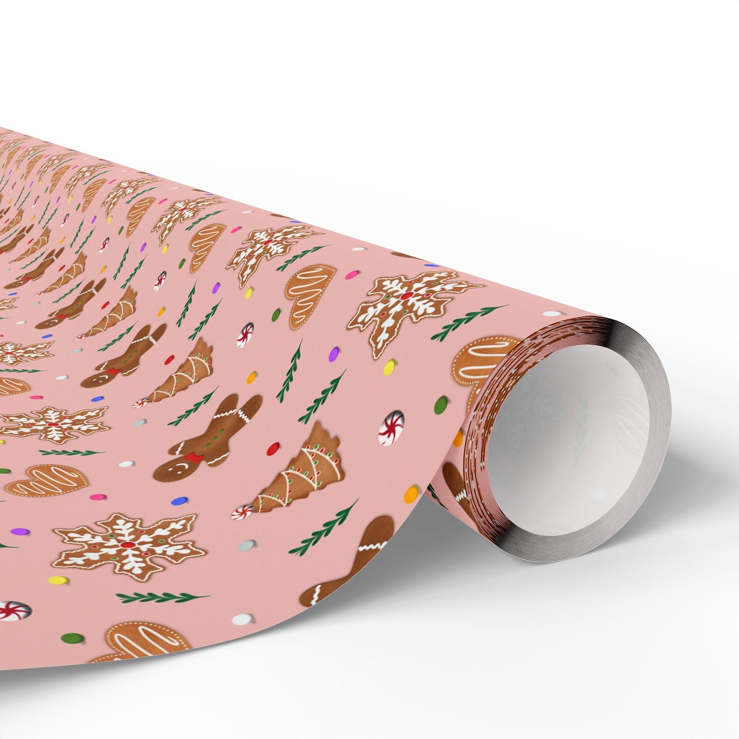 Christmas Gingerbread Gift Wrapping Paper Roll