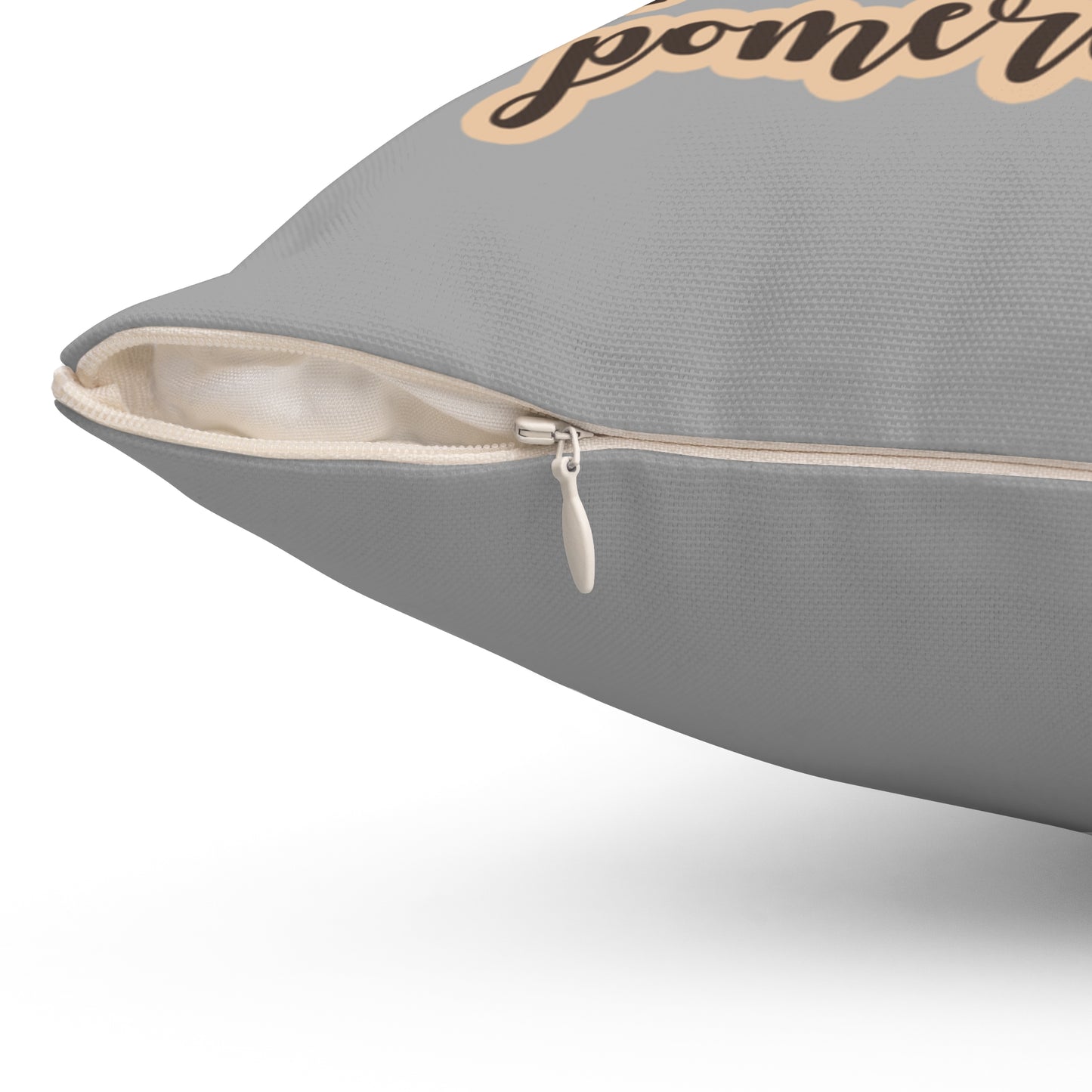 I Love My Pomeranian Spun Polyester Square Pillow