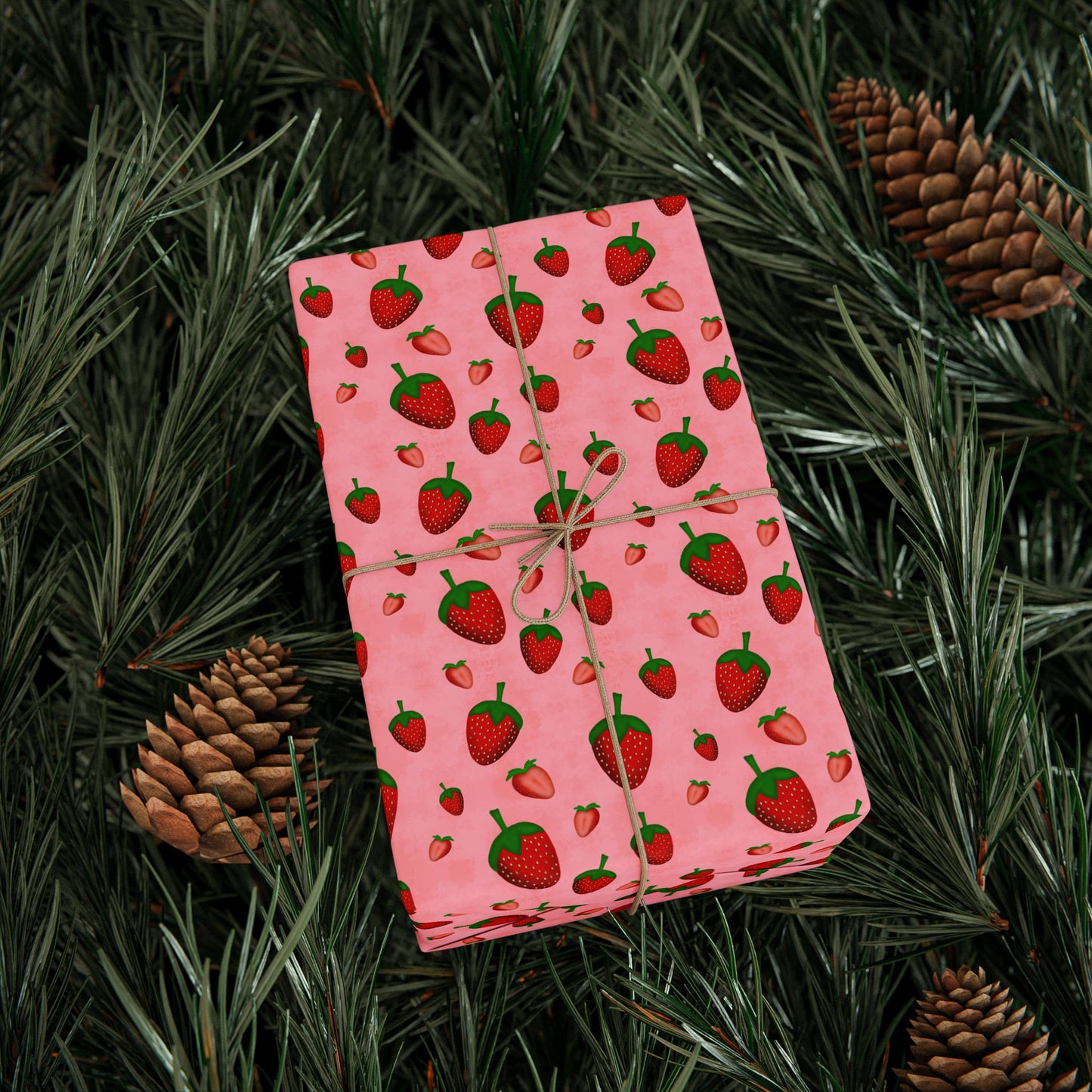 Strawberries Gift Wrapping Paper Roll
