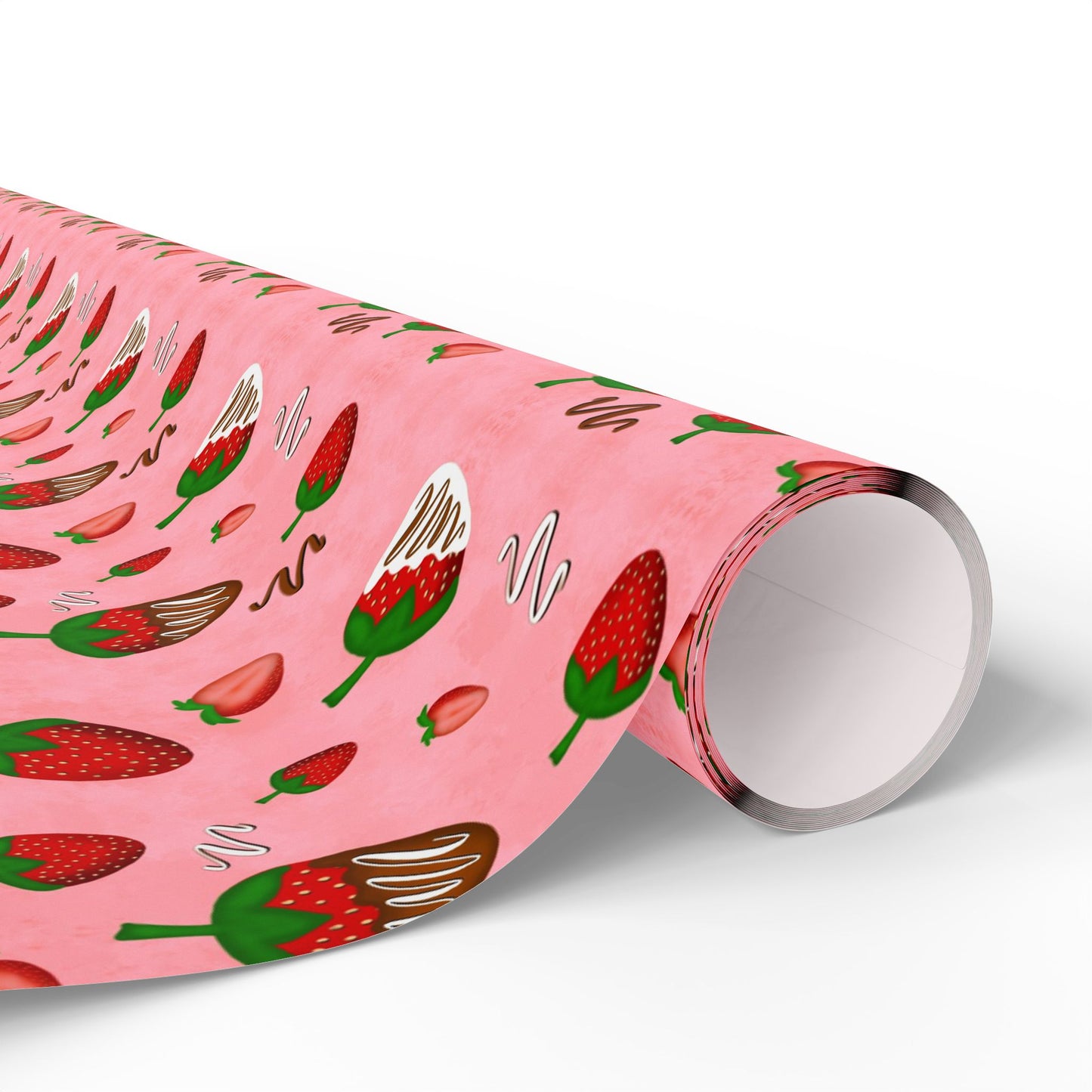 Chocolate Strawberries Gift Wrapping Paper Roll