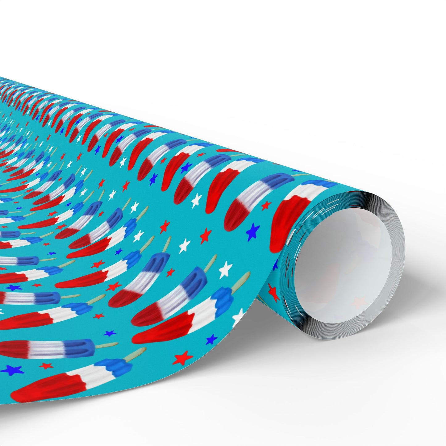 Patriotic Popsicles Gift Wrapping Paper Roll