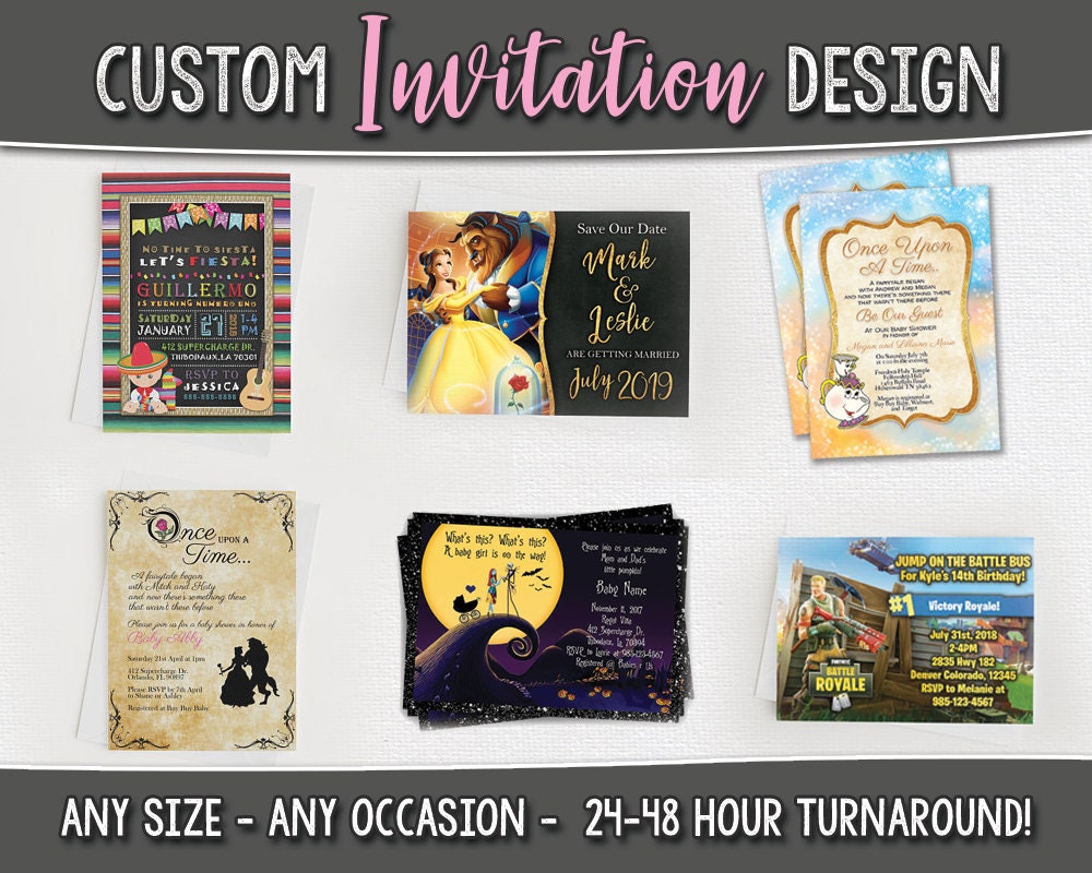 Custom Invitation Design: Any Occasion (Digital)