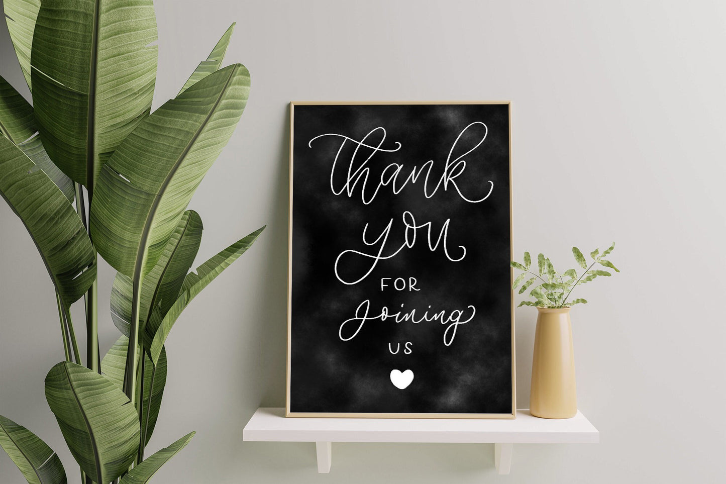 Thank You For Joining Us Sign: Hand Drawn Calligraphy (Digital Download)
