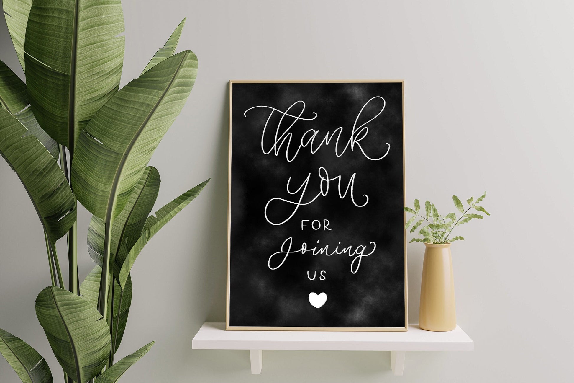 Thank You For Joining Us Sign: Hand Drawn Calligraphy (Digital Download)